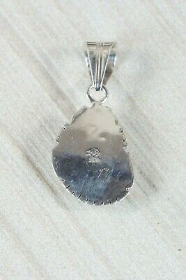 Navajo Turquoise and Sterling Silver Pendant - Samuel Yellowhair - High Lonesome Trading
