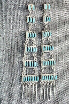 Turquoise & Sterling Silver Earrings - Ashley Laate