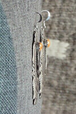 Spiny Oyster & Sterling Silver Earrings - Rosita Singer