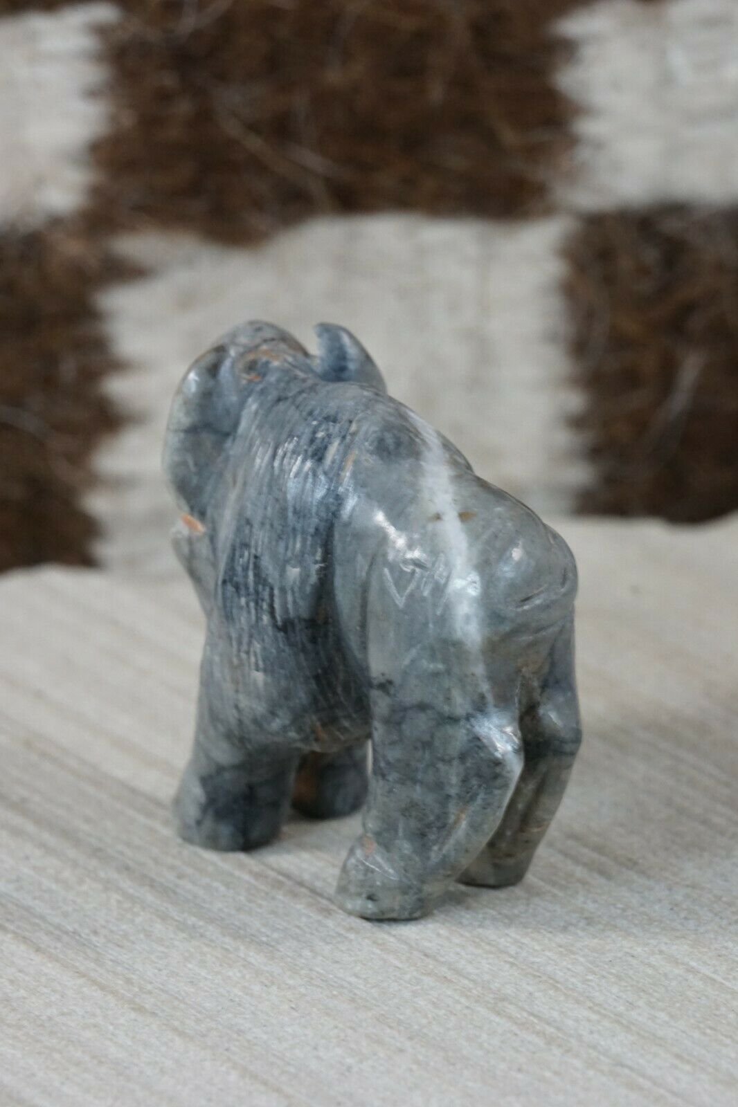 Buffalo Zuni Fetish Carving - Jonas Hastito - High Lonesome Trading