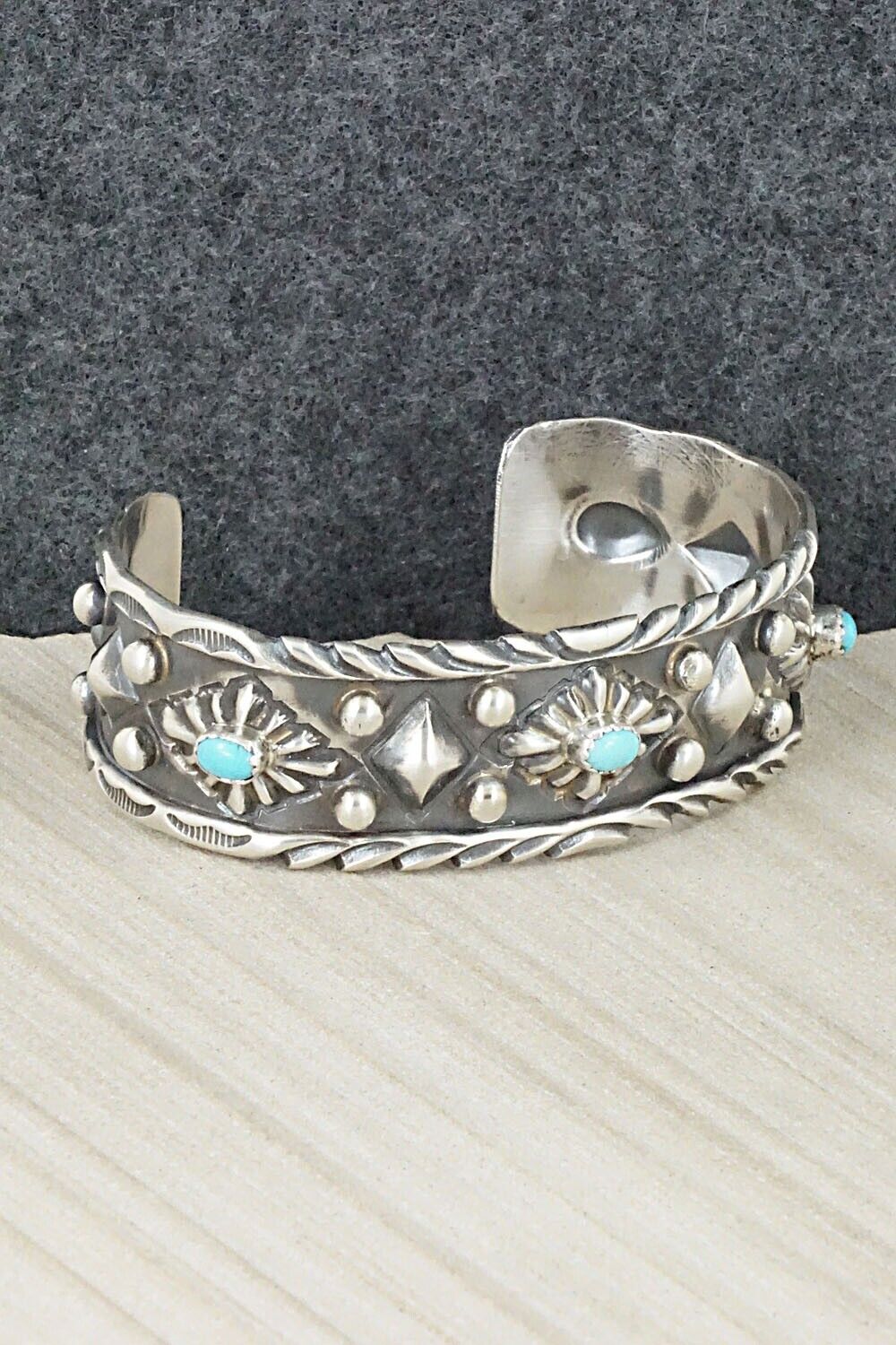 Turquoise & Sterling Silver Bracelet - Tim Yazzie