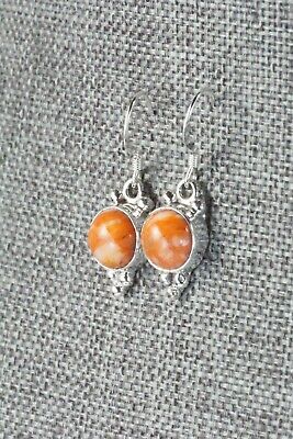 Spiny Oyster & Sterling Silver Earrings - Kim Whitehorse