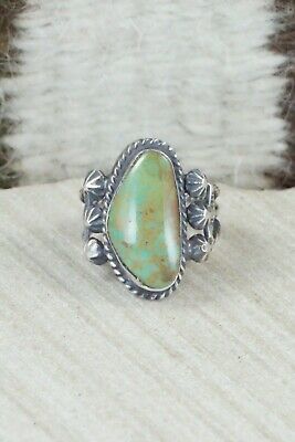 Turquoise & Sterling Silver Ring - Samuel Yellowhair - Size 5.5