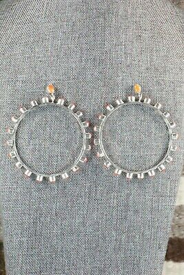 Spiny Oyster and Sterling Silver Earrings - Renelle Perry