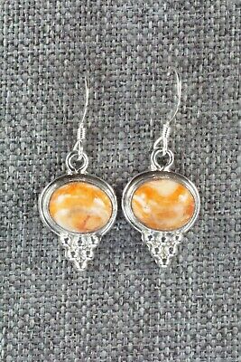 Spiny Oyster & Sterling Silver Earrings - Rosie Chee
