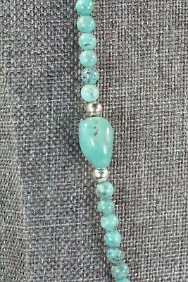 Turquoise & Sterling Silver Necklace - Navajo