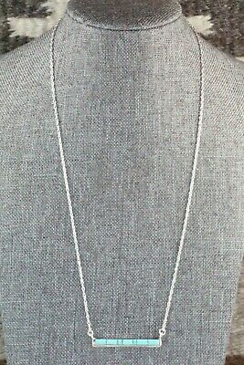 Turquoise & Sterling Silver Necklace - Rolanda Natachu
