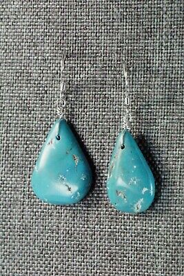 Navajo Turquoise & Sterling Silver Earrings - Native American