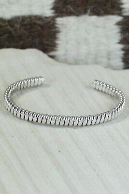 Navajo Sterling Silver Bracelet - Elaine Tahe