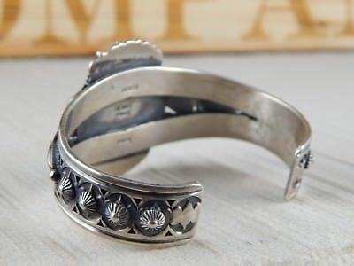 Navajo Turquoise & Sterling Silver Bracelet - Derrick Gordon - High Lonesome Trading