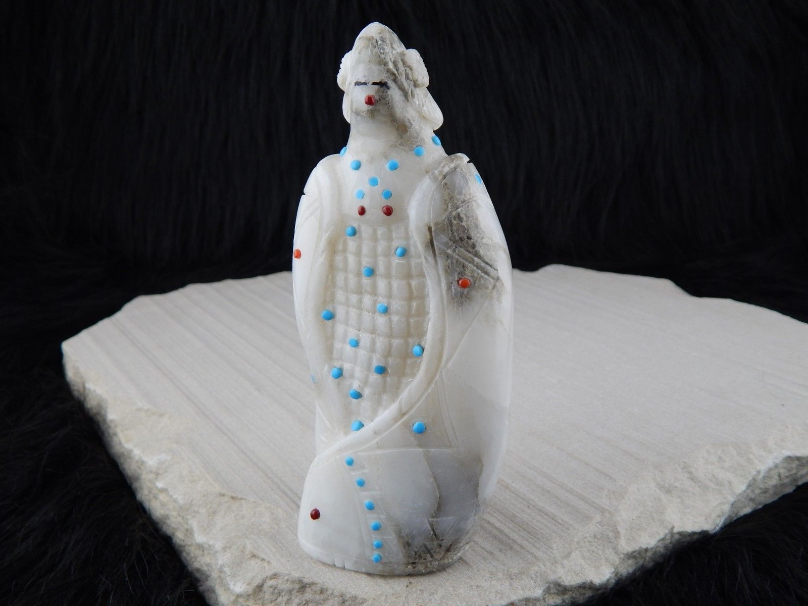 Corn Maiden Zuni Fetish Carving - Michael Laweka - High Lonesome Trading