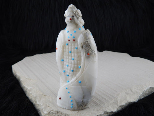 Corn Maiden Zuni Fetish Carving - Michael Laweka - High Lonesome Trading