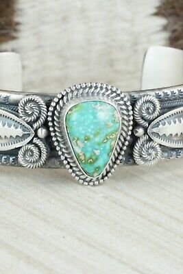 Kingman Turquoise & Sterling Silver Bracelet - Michael Calladitto