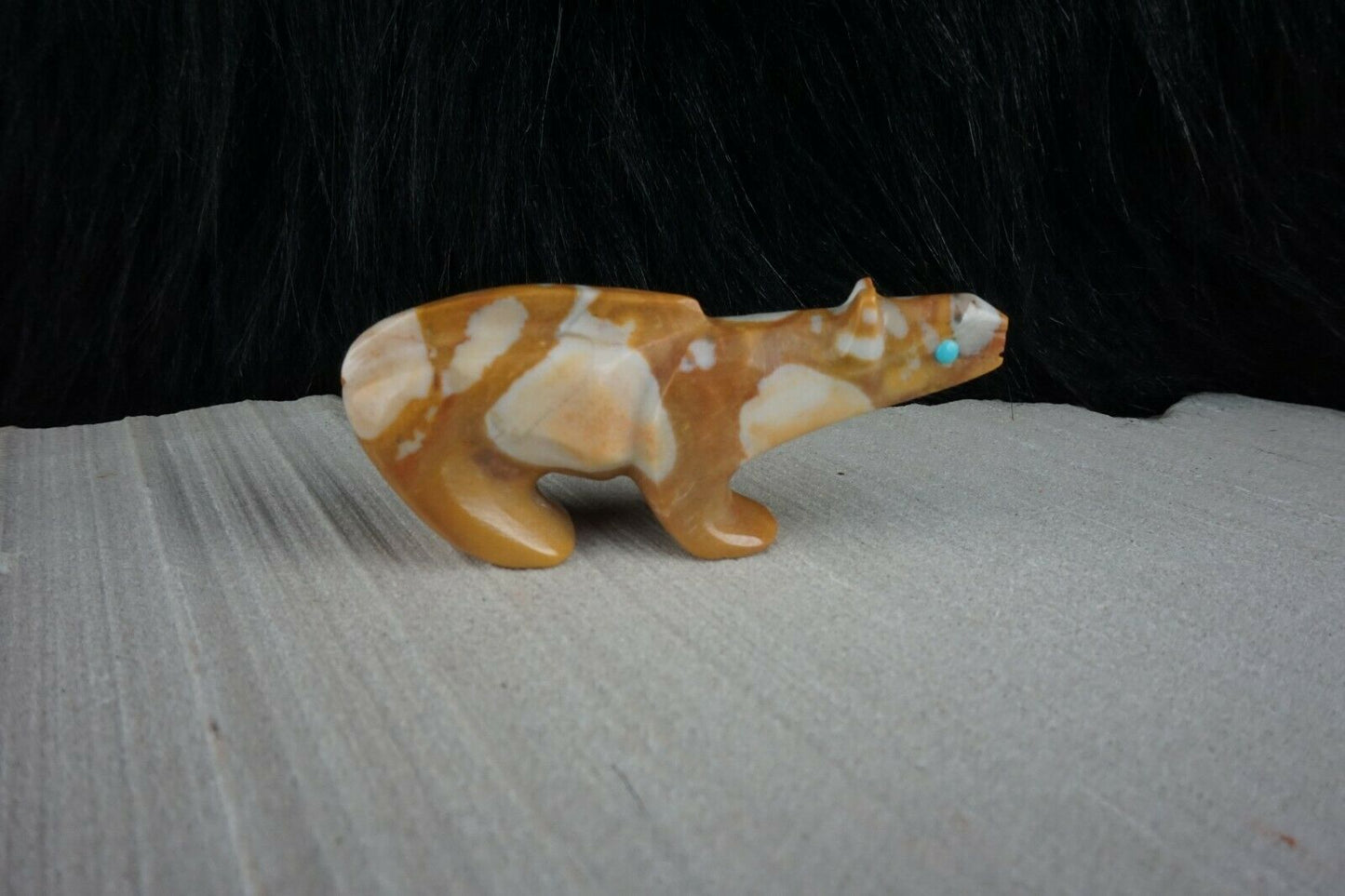 Mountain Lion Zuni Fetish Carving - Ronnie Lunasee - High Lonesome Trading