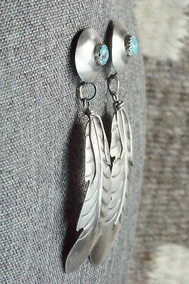 Turquoise & Sterling Silver Earrings - Gabrielle Yazzie