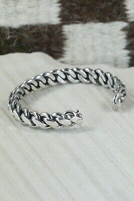 Navajo Sterling Silver Bracelet - Elaine Tahe
