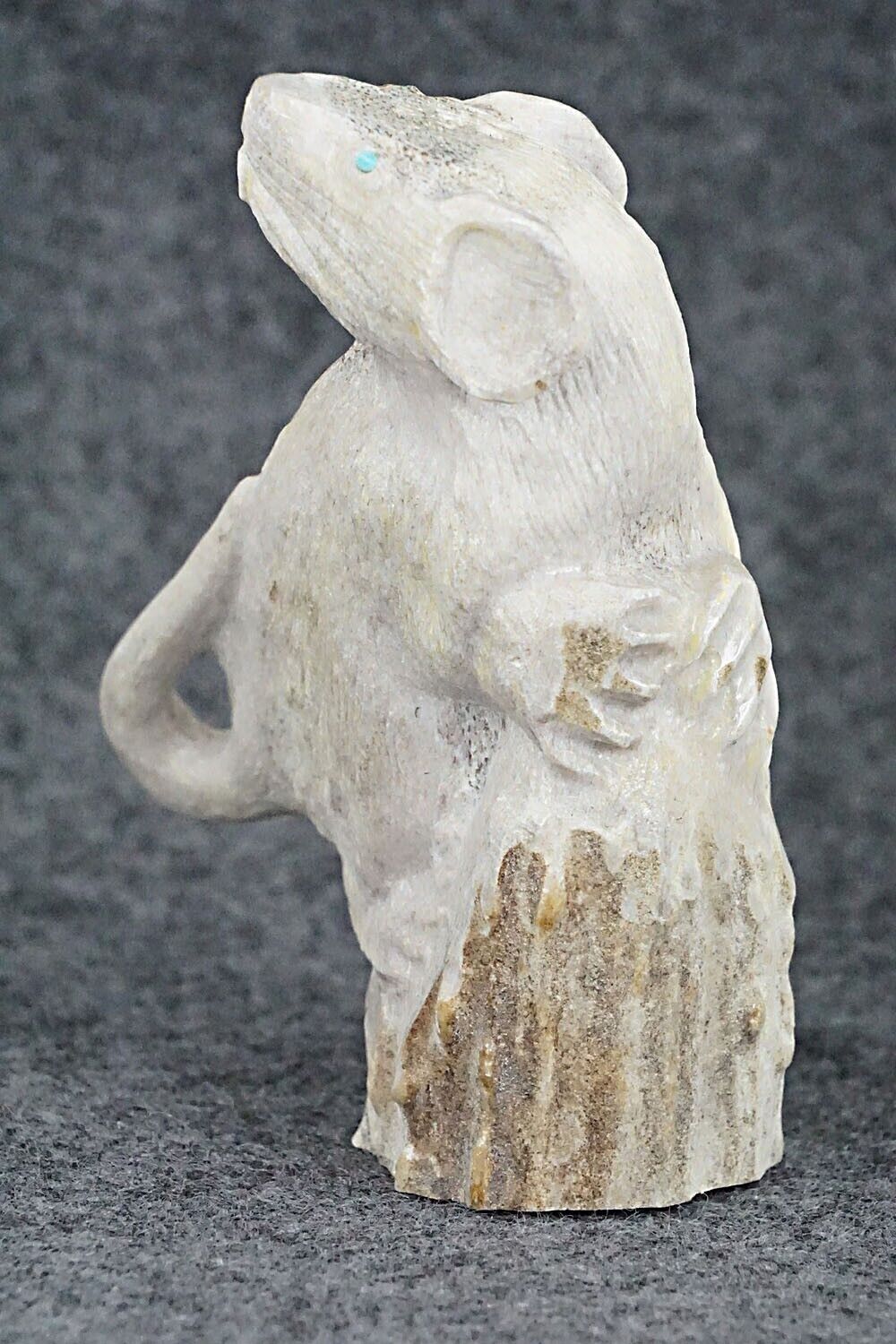 Mouse Zuni Fetish Carving - Maxx Laate