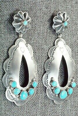 Turquoise & Sterling Silver Earrings - Rita Lee