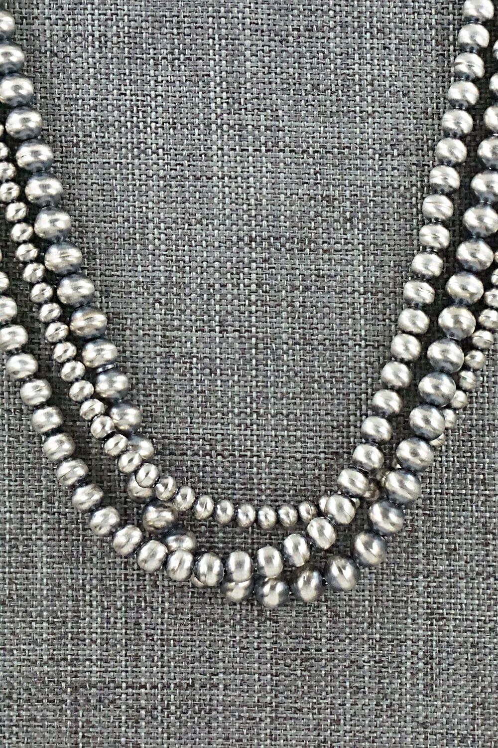 Sterling Silver Navajo Pearl Necklace - Jan Mariano