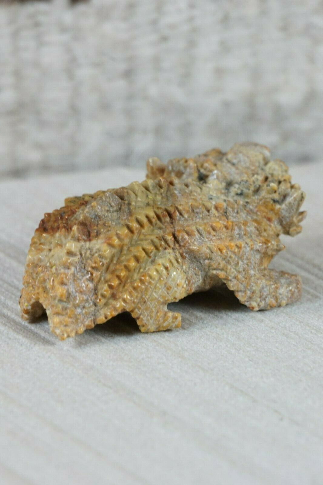 Horned Toad Zuni Fetish Carving - Alvin Haloo - High Lonesome Trading