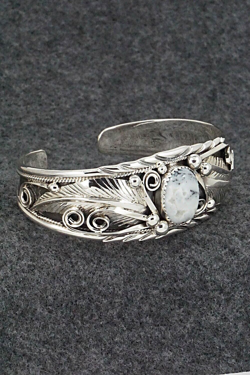 White Buffalo & Sterling Silver Bracelet - Davey Morgan