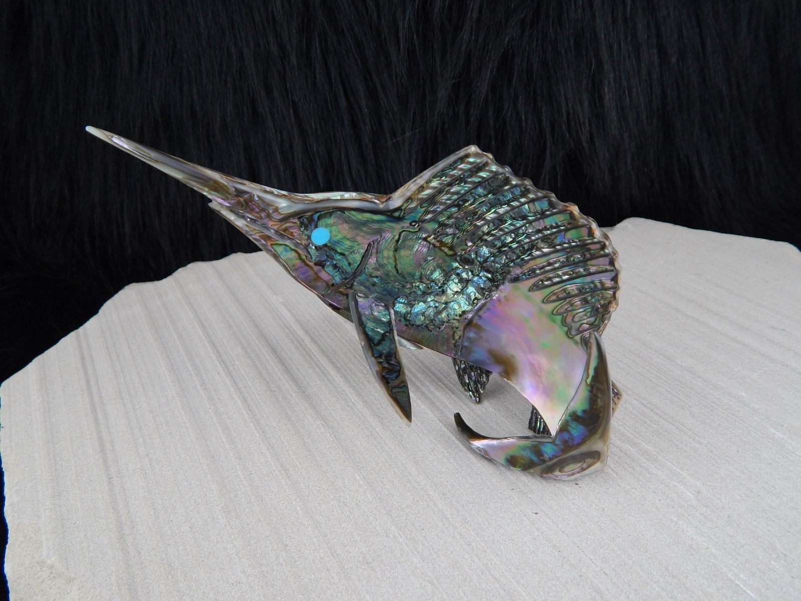 Sword Fish Zuni Fetish Carving - Philbert Beyuka - High Lonesome Trading