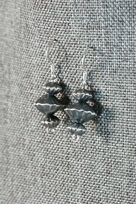 Navajo Sterling Silver Earrings - Preston Haley - High Lonesome Trading