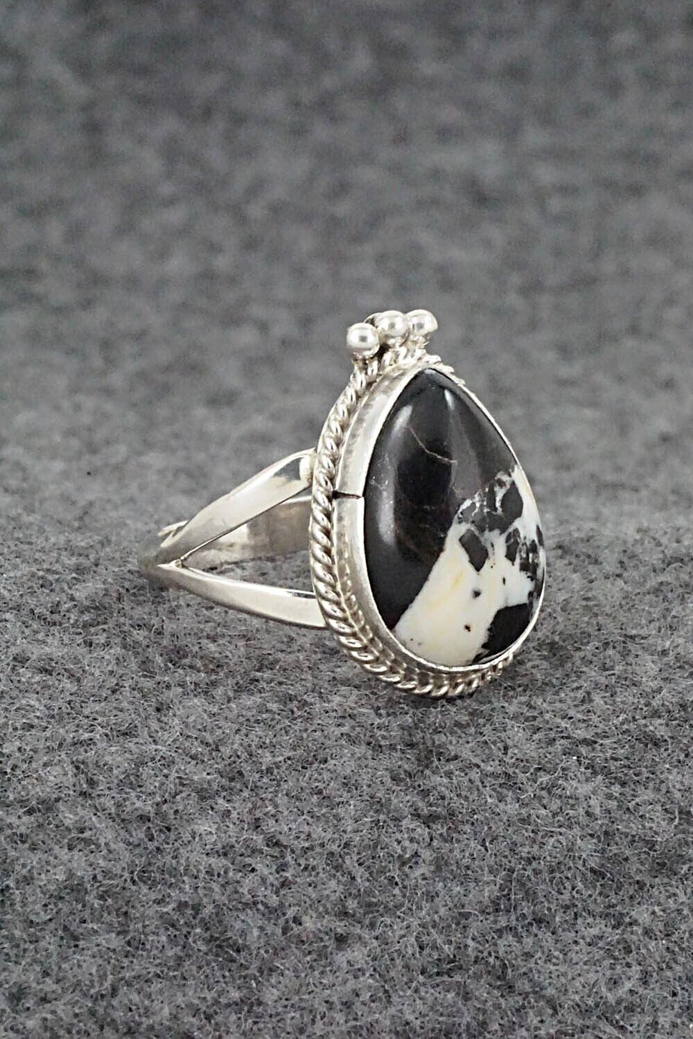 White Buffalo & Sterling Silver Ring - Benjamin Martinez - Size 9.25