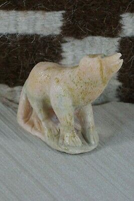 Wolf Zuni Fetish Carving - Calvin Weeka Jr. - High Lonesome Trading