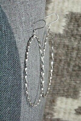 Sterling Silver Hoop Earrings - Nashina Tsosie
