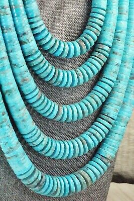 Turquoise & Sterling Silver Necklace - Lupe Lovato