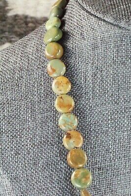 Turquoise, Coral & Sterling Silver Necklace - Navajo