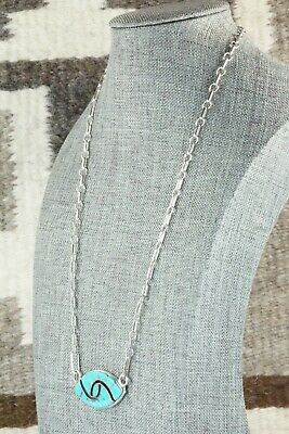 Turquoise & Sterling Silver Necklace - Amy Wesley