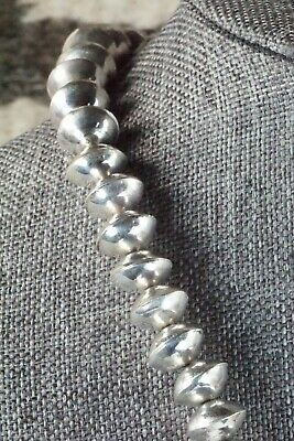 Turquoise, Sterling Silver Pendant & Navajo Pearl Necklace - Ernest Hawthorne
