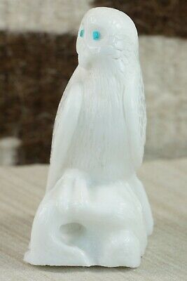 Owl Zuni Fetish Carving - Derrick Kaamasee