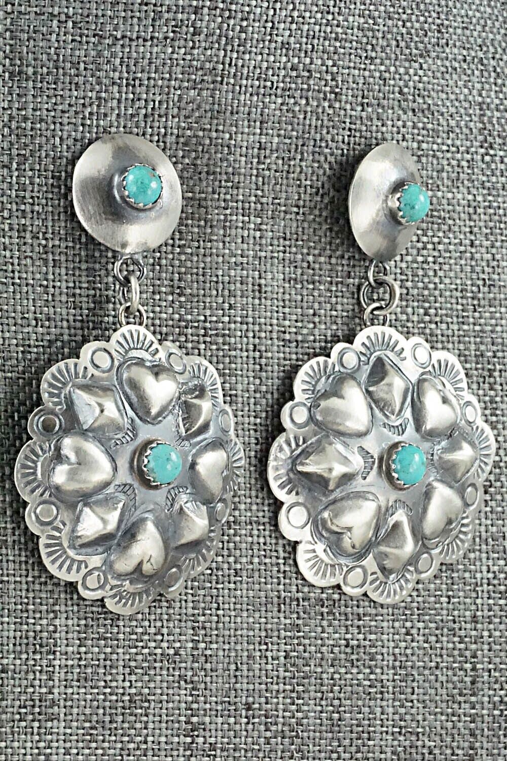 Turquoise & Sterling Silver Earrings - Gabrielle Yazzie