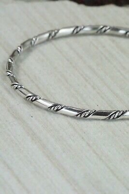 Sterling Silver Bangle Cuff - Elaine Tahe
