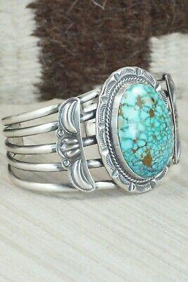 Turquoise & Sterling Silver Bracelet - Raymond Delgarito - High Lonesome Trading