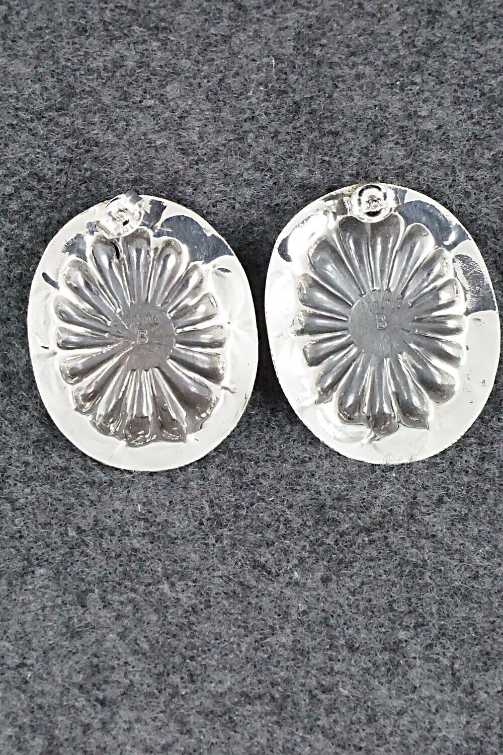 Turquoise & Sterling Silver Earrings - Joan Begay