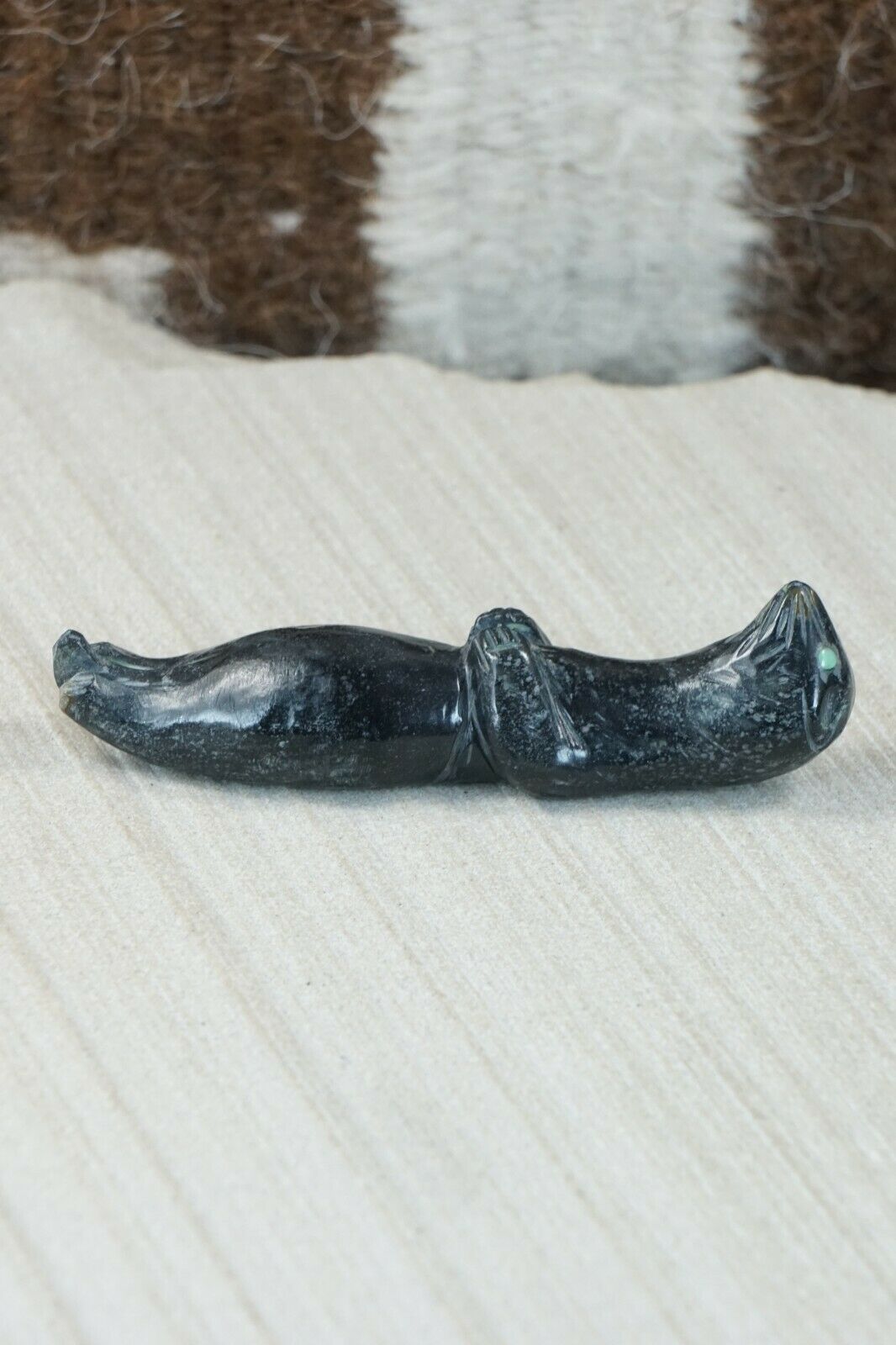 Otter Zuni Fetish Carving - Jonas Hastito