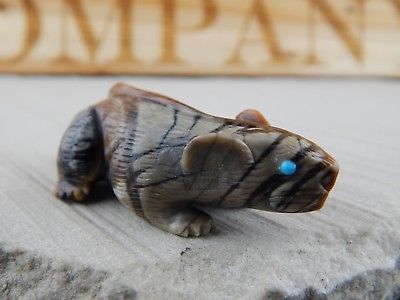 Mouse Zuni Fetish Carving - Lance Cheama - High Lonesome Trading