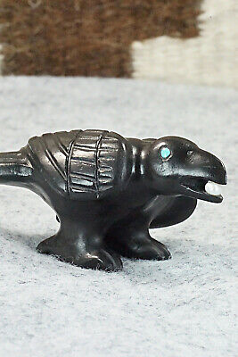 Crow & Coyote (The Tricksters) Zuni Fetish Carving - Albert Eustace