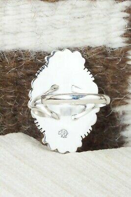 Spiny Oyster & Sterling Silver Ring - Daniel Benally - Size 10