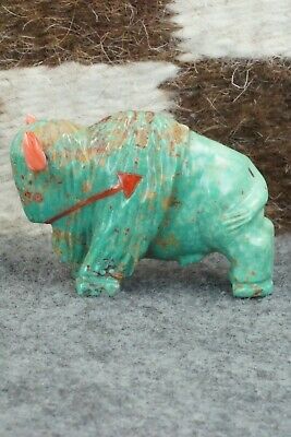 Buffalo Zuni Fetish Carving - Andres Quandelacy