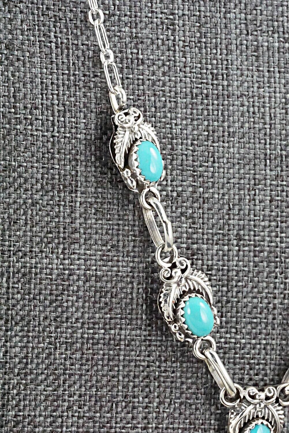 Turquoise & Sterling Silver Necklace - Verley Betone
