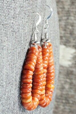 Spiny Oyster & Sterling Silver Earrings - Louise Joe