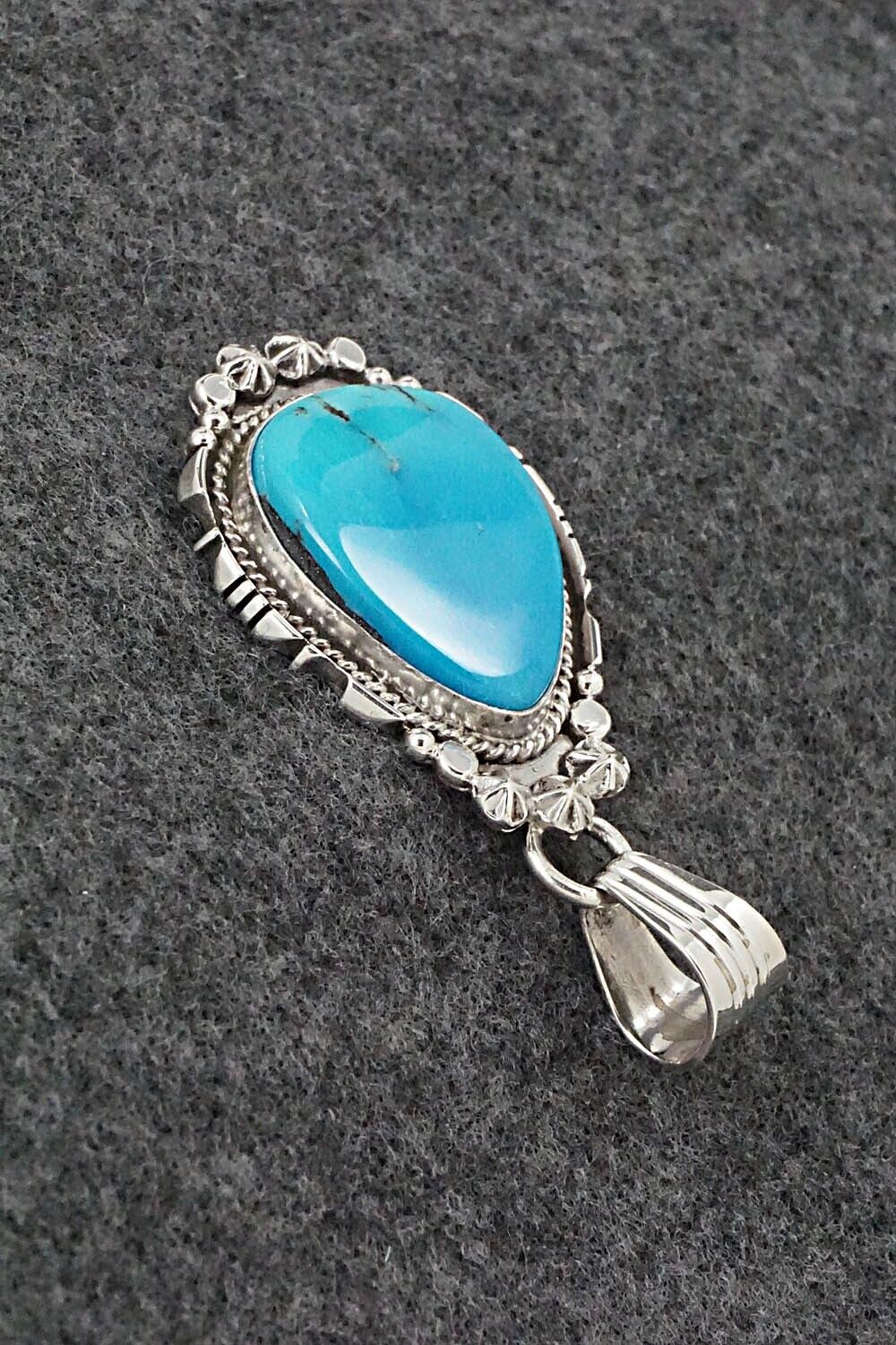 Turquoise and Sterling Silver Pendant - Daniel Benally