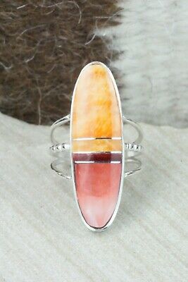 Spiny Oyster & Sterling Silver Ring - Harold Smith - Size 6