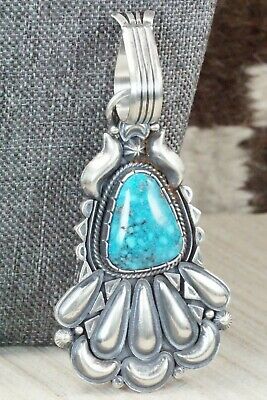 Turquoise and Sterling Silver Pendant - Derrick Gordon