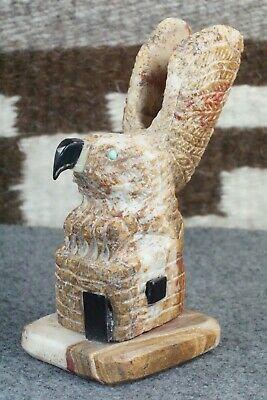 Eagle Zuni Fetish Carving - Jon Quam - High Lonesome Trading